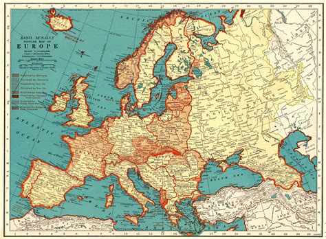 28 1941 Map Of Europe Maps Online For You