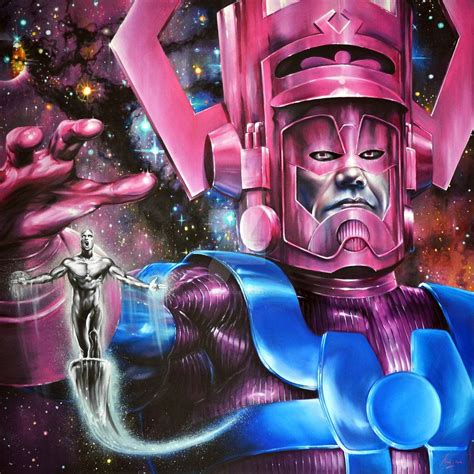 Galactus And The Silver Surfer By Fredianparis On Deviantart Silver