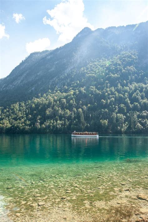 Stunning Deep Green Waters Of Konigssee Known As Germany Deepest And