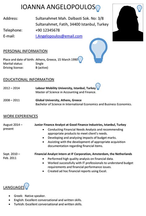 Professionally written free cv examples that demonstrate what to include in your curriculum vitae and how to structure it. Turkey CV Sample | CareerProfessor.works