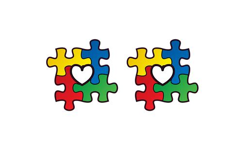 Autism Puzzle Pieces Awareness Free Svg File Svg Heart 46 Off
