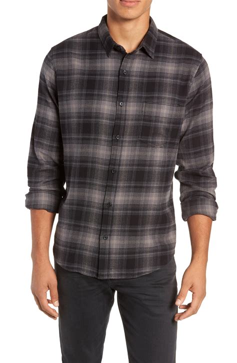 Lyst Rails Forrest Plaid Regular Fit Flannel Sport Shirt In Gray For Men