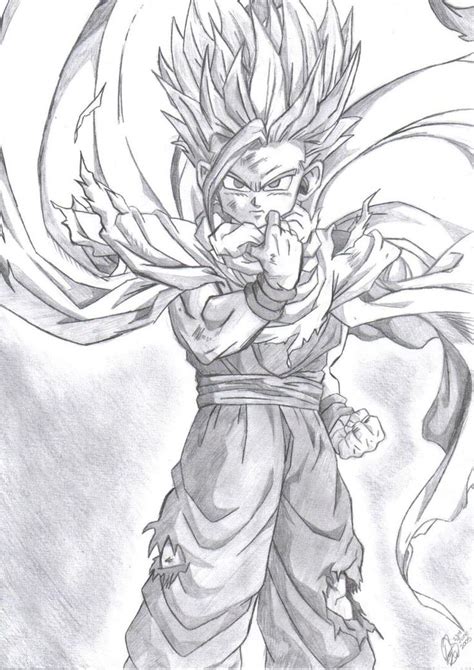Gohan By MazBourne Dibujos Faciles De Goku Goku A Lapiz Dibujos