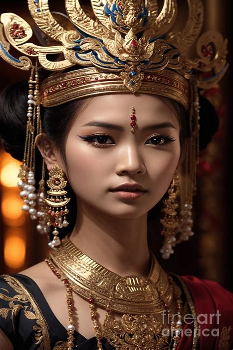 Asian Princess Digital Art By Michelle Meenawong Fine Art America