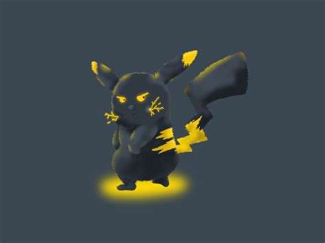 Black Pikachu By Fariz Anshar On Dribbble