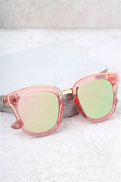 Cute Pink Sunglasses Mirrored Sunglasses Pink Mirrored Sunglasses 15 00