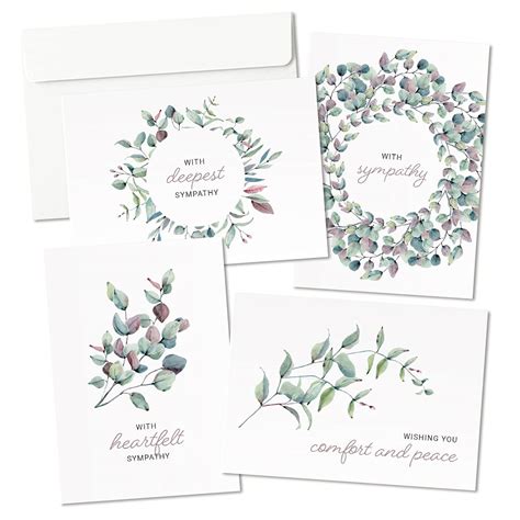 Buy Sympathy Cards With Envelopes 24 Pre Scored And Double Sided