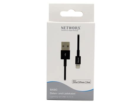 Networx Daten Und Ladekabel Lightning Auf USB Cm Schwarz Online Kaufen Im GRAVIS Shop