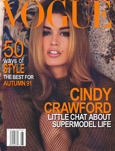 Supermodel Shrine Vogue Magazine Covers Vogue Cindy Crawford