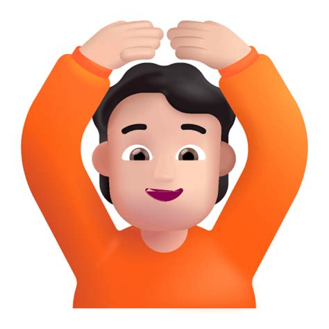 Person Gesturing Ok 3d Light Icon Fluentui Emoji Iconpack Microsoft