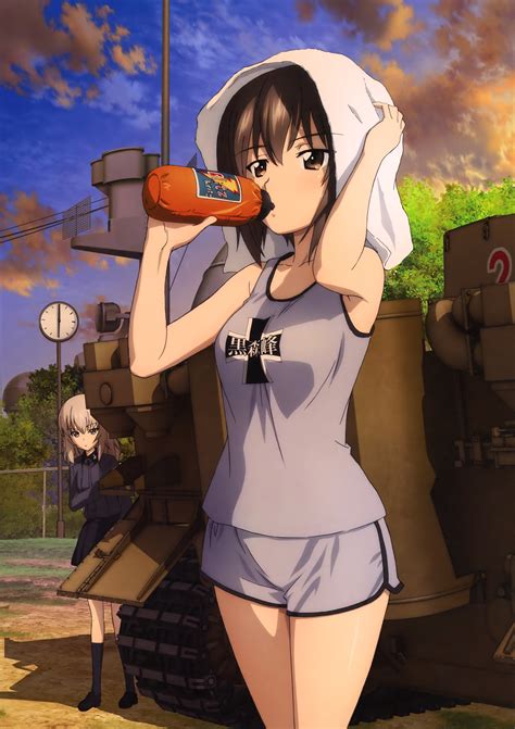Girls Und Panzer Erika Itsumi Maho Nishizumi Minitokyo