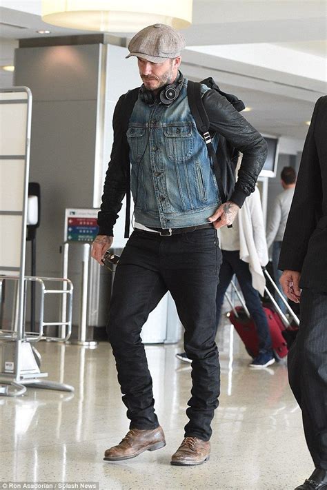 David Beckham Arrives At Jfk Airport And Cuts A Rugged Figure David