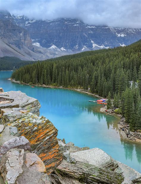 Lake Louise Vertical View Photograph By Dan Sproul Fine Art America