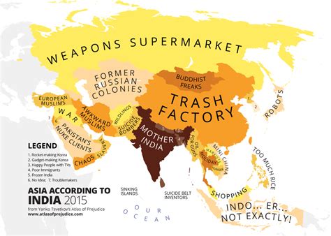The World According To Americans Mapping Stereotypes
