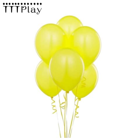 Yellow Balloon 10pcslot 12inch 28g Latex Balloon Inflatable Air Ball