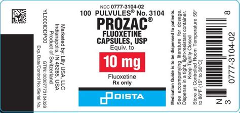 Prozac Capsules Package Insert