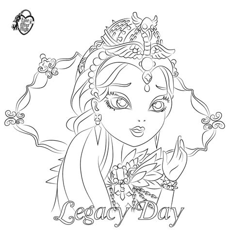 Ever after high raven queen coloring page. 13 dessins de coloriage Ever After High Raven Queen à imprimer