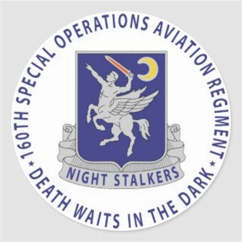 160th Soar Night Stalkers Decal Sticker Zazzle Decals Stickers
