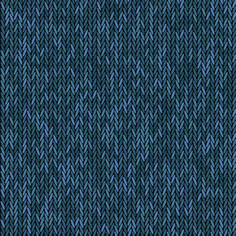 Premium Vector Knit Texture Melange Blue Color Seamless Pattern