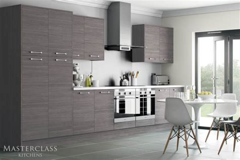 Modern glossy grey kitchen cabinets and white countertop office. 15 Divine Grey Kitchen Designs In Contemporary Style