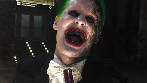 New Look At Jared Letos Disturbing Joker In Suicide Squad
