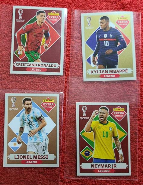 Fifa World Cup 2022 Panini 5 Sticker Lotworld Cup Messi Ronaldo