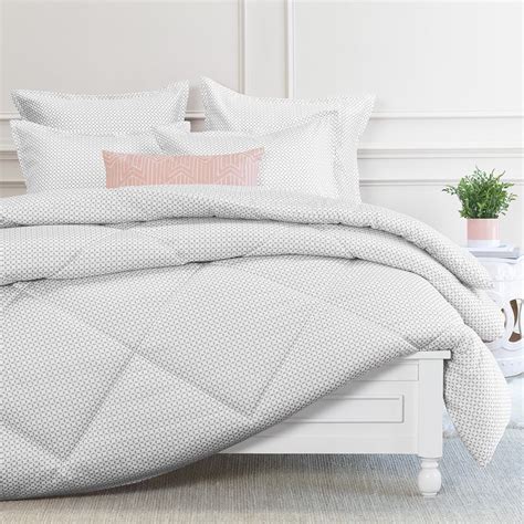 The Ellis Grey Comforter Grey And White Printed