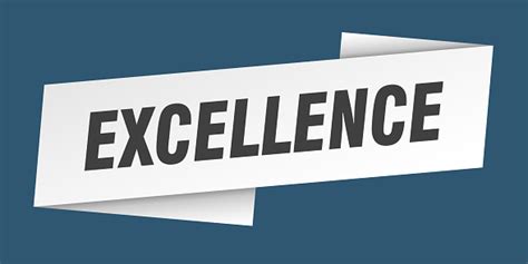 Excellence Banner Template Excellence Ribbon Label Sign Stock