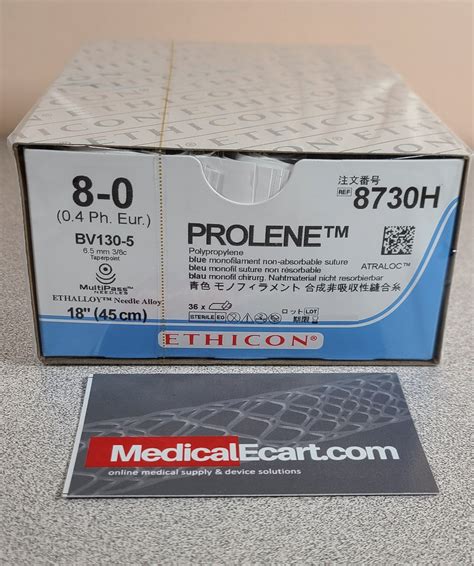 Ethicon 8730h Prolene Polypropylene Suture