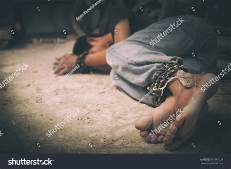 Hopeless Man Hands Tied Together Rope库存照片567367033 Shutterstock