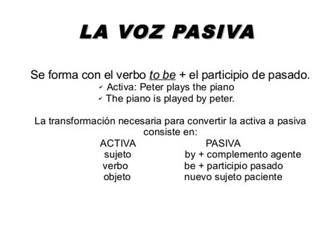 Jaime lee un libro → jaime (sujeto). Ejemplos De Voz Pasiva A Voz Activa - Colección de Ejemplo