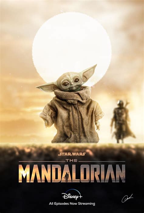 The Mandalorian Baby Yoda Poster Design Rstarwars