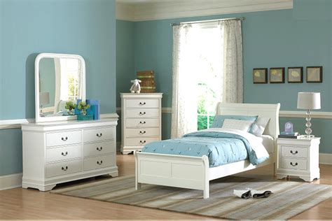 White Twin Bedroom Set He539 Kids Bedroom