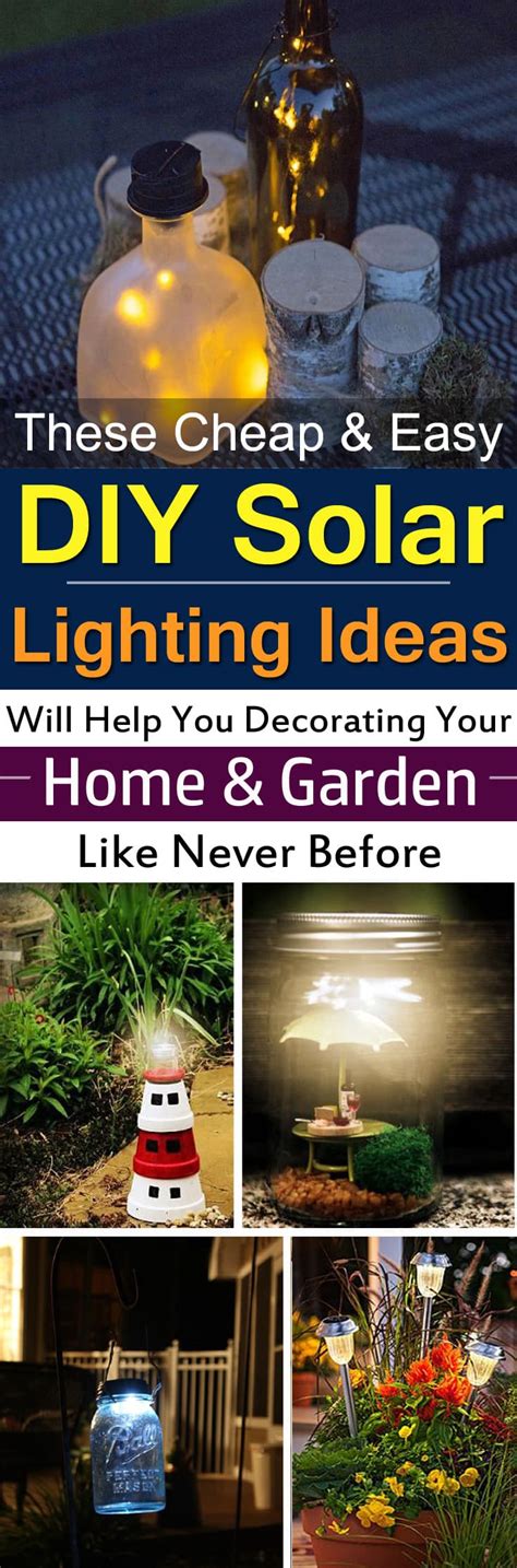28 Cheap And Easy Diy Solar Light Projects For Home And Garden