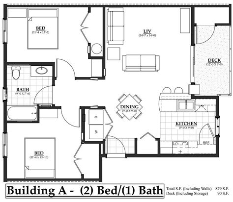 Apartment floor plans 2 bedroom. Building A- 2 Bedroom - The Flats at Terre View