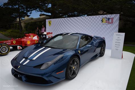 2014 Pebble Beach Concours Delegance Ferrari 458 Speciale Motoring