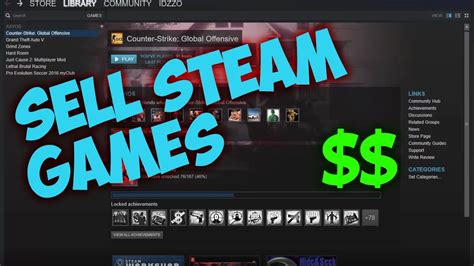 HOW TO SELL YOUR STEAM GAMES HD - YouTube
