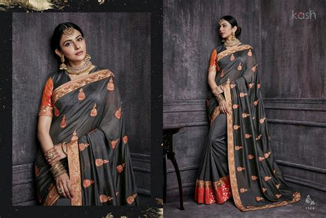 Silk Bollywood Style Designer Saree Length 63 M Rs 2300 Piece Id
