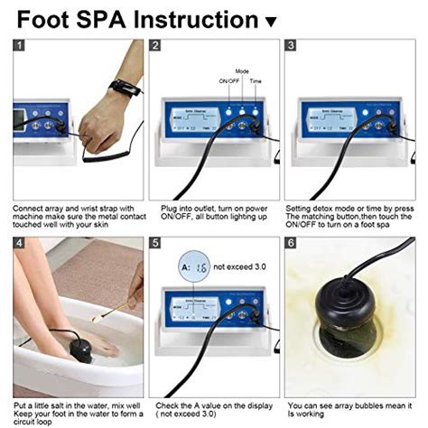 Veicomtech 2021 Upgrade Ionic Foot Bath Detox Machine Foot Detox