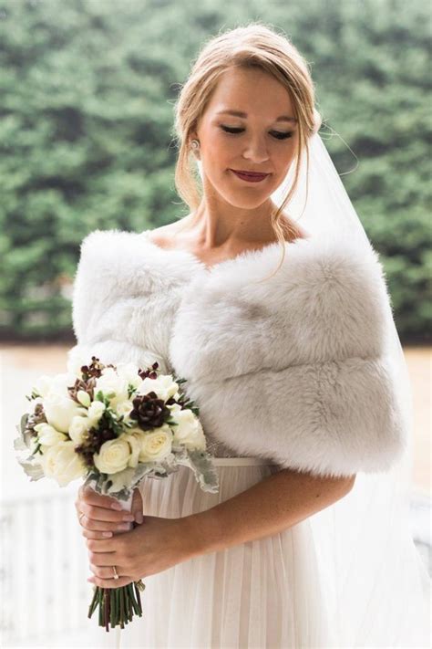 The Best Faux Fur Wraps For Weddings Emmaline Bride Faux Fur