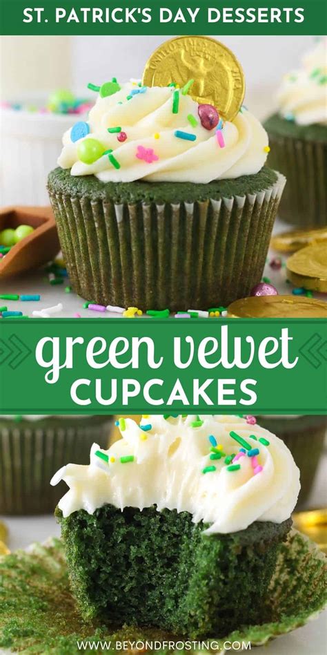 Easy Green Velvet Cupcakes Beyond Frosting