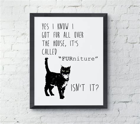 Funny Cat Art Cat Print Wall Decor Printable Art Cat Lover T Etsy Cat Wall Art Cat