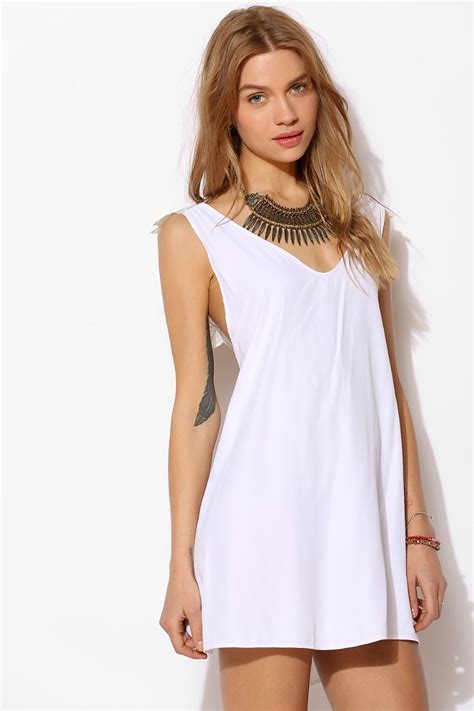 Lyst Oh My Love Crossover Lace Slip Dress In White