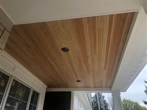 Stained Beadboard Porch Ceiling Shelly Lighting
