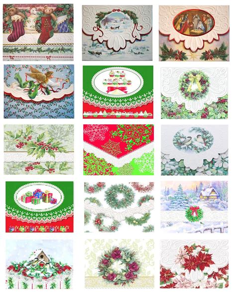 Carol Wilson Rose Garden H0 Christmas 4x6in 10 Cards10env Portfolio