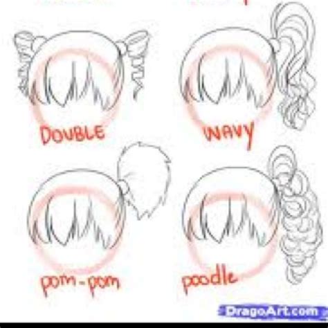 Cute Ponytail Drawing How To Draw Hair Cute Drawings