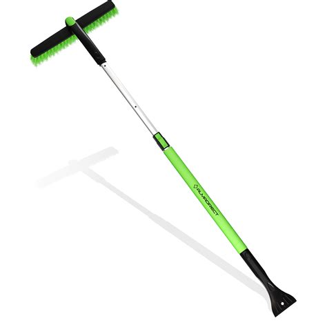 50 Inch Snow Brush Extendable With Ice Scraper And Telescopic Long