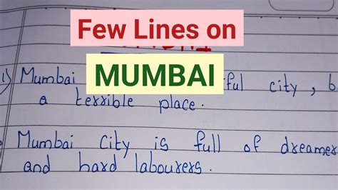 10 Lines On Mumbai Essay On Mumbai In English Mumbai City Essay