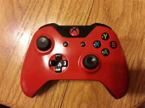 Custom Red Xbox One Controller With Red Led Xbox One Controller Xbox One Red Led