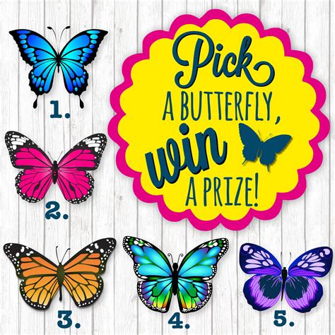 Maybe you would like to learn more about one of these? Pick a butterfly win a prize! Great for online sales ...